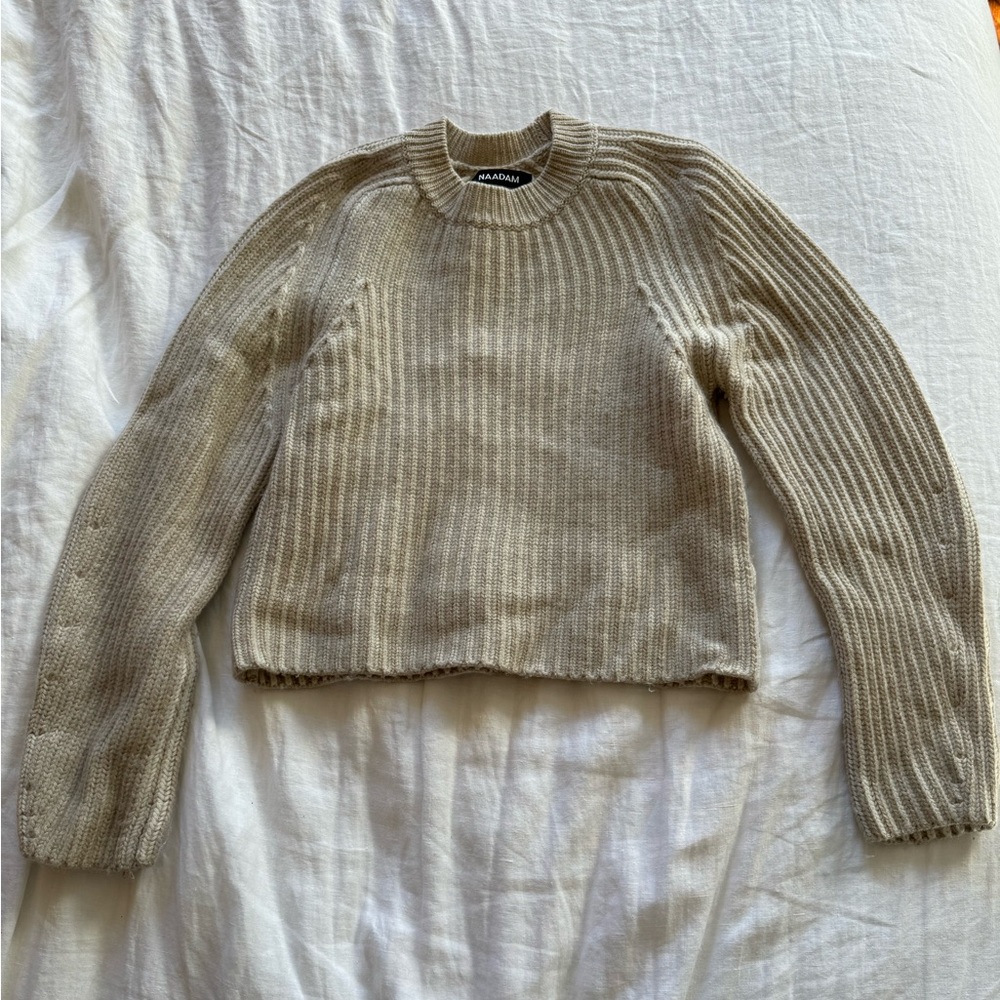 Naadam Ribbed Crewneck Sweater